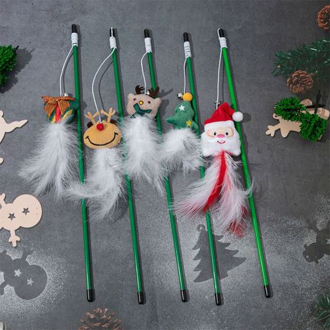 Serie di Natale - Cat Teaser con canna da pesca