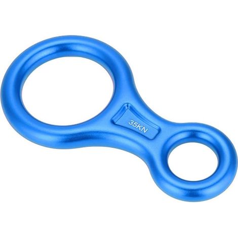 Anneau Rappel Figure 8 Escalade Rappel Safety 35KN Alpinisme Escalade Figure 8 Anneau Descendeur de Corde (1/5)