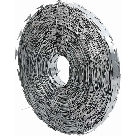 Rasierdraht Silber 5000 x 1,9 cm Verzinkter Stahl