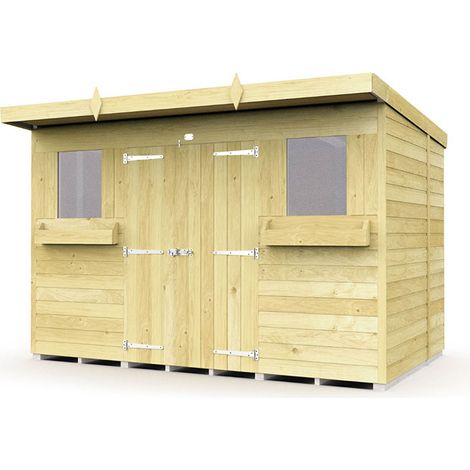 10 x 6 Pent Summer Shed