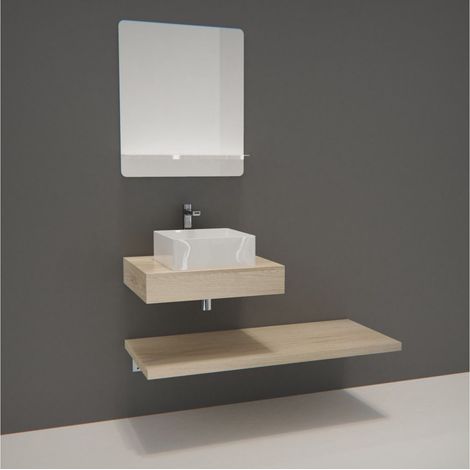 Mobile lavabo singolo + lavabo + specchio WILL