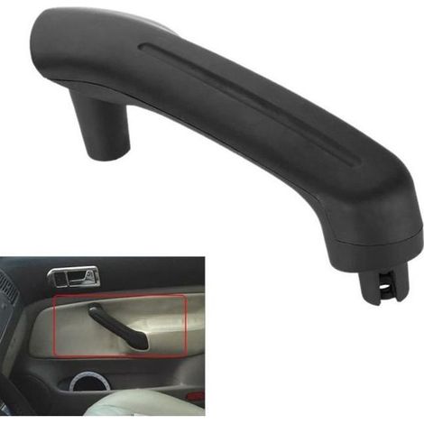 Poignée de porte intérieure gauche noire pour voiture auto compatible VW Jetta Golf MK4 (1/4)
