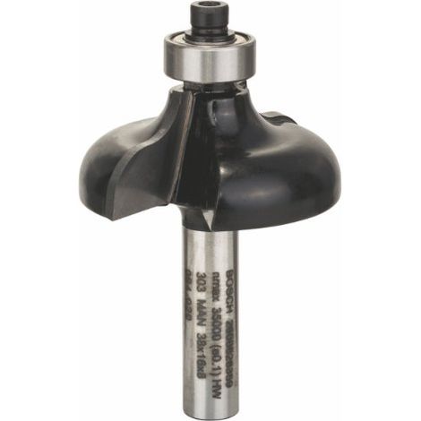 Fresa a forma di spina, diametro 8 mm, R 1 6,35 mm, D 38 mm, L 15,7 mm, G 57 mm (1/4)
