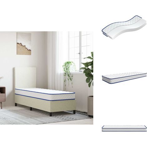 Matelas en mousse à mémoire de forme blanc 70x200x17 cm - Matelas En Mousse - Matelas De Lit - Matelas Simple - Matelas En Mousse À Mémoire De Forme Simple (1/5)