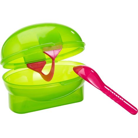 Fackelmann Scatola per Kiwi 3 in 1, Plastica, Verde/Viola (1/4)