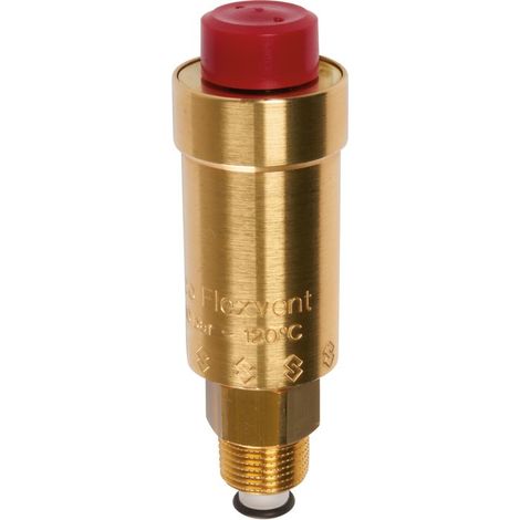 Flamco – Purgeur radiateur Flexvent 1/2 – Filetage plomberie – Pour circuits de chauffage jusqu'à 90 °C – Pression max 10 bar