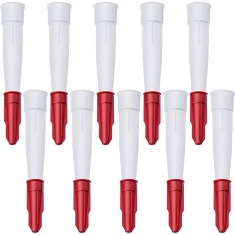 10 Pièces Embouts de Cartouche, Buse de Remplacement en Silicone, Buses Calfeutrage Plastique, Silicone Cartouche Douilles pour la Cuisine, la Maison (1/4)