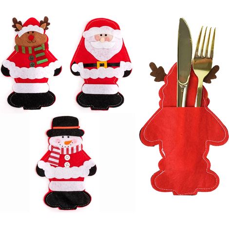 FUNDA CUBIERTOS NAVIDAD 3 UNIDADES 311407 (1/5)