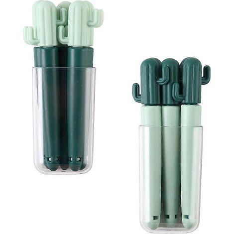 Pinces de fermeture pour sacs alimentaires Zero, motif cactus, lot de 14. (1/5)