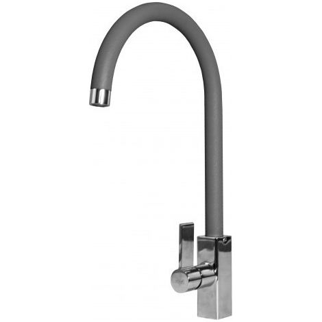 Elleci MMKRAI73 Rain Miscelatore Monocomando cucina canna girevole cartuccia ceramica foro 35 mm colore Titanio (1/2)