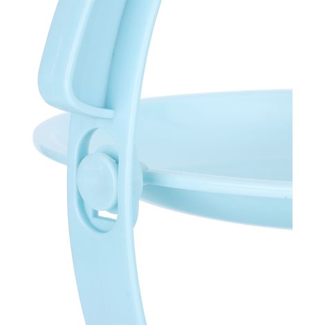 Faltbarer und tragbarer, mehrstöckiger Obstkorb, moderner Obstkorb für den Couchtisch (blau) (1/5)