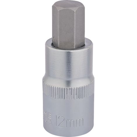 Draper 12x55mm Hex Socket Bit (1/2" Drive, 1/2" Square Drive, Metric Hexagonal) Model 16304 (1/5)