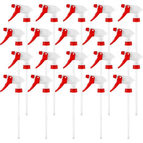 30 Pcs Spray Head for Bottles, 28/400 Thread with Adjustable Nozzle, Universal Red PP Plastic Spray Head with 22cm Tube for Garden, Cleaning (1/5)