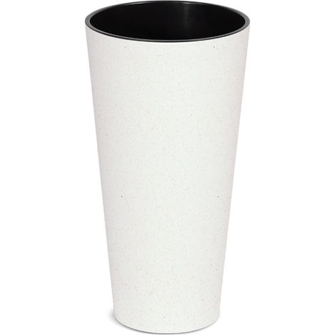 Prosperplast Blumentopf TUBUS SLIM Weiß 30 cm (1/5)