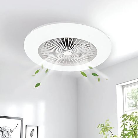 IluminaShop - Ventilador de Techo LED 40W Halo Motor DC Regulable CCT Verano / Invierno con Mando a Distancia + App 3000+4000+6000 (1/5)
