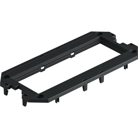 OBO Bettermann Placa de cubierta para UT3, 3 Módulo45 165x76x4 Poliamida negro grafito RAL 9011, 7408753