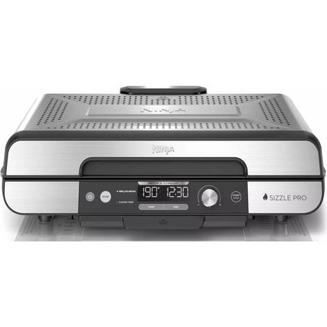 Plancha Electrique - Planche Grill  et plancha intérieur XL NINJA - Sizzle GX101EU - 1450W - Couvercle amovible