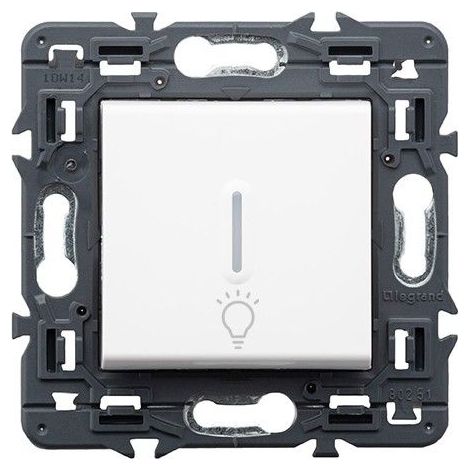 Ampoule bouton lumière VALENA NEXT 1P 6A blanc LEGRAND 741289