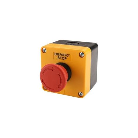 BAOMAIN Interrupteur d'arrêt d'urgence avec boîtier rouge, 10 A, 660 V, 1NO 1NC, résistant aux intempéries (1/5)