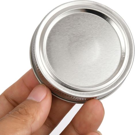 Couvercle Pour Bocaux - 70 mm - Étanche - En Tinplate Alimentaire - Convient Aux Bocaux À Ouverture Standard - Lot De 100 (1/5)
