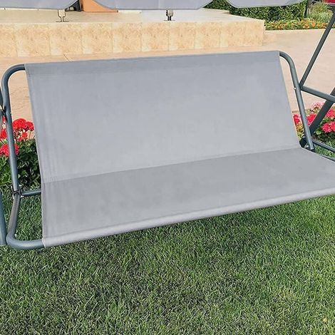 funda para asiento de columpio (138 x 50 x 50 cm, gris), lona para columpio de jardín, impermeable y resistente al viento, repuesto para silla de exterior. (1/3)