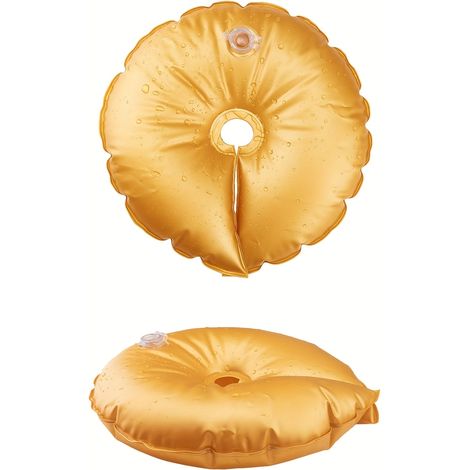 Lot de 2 sacs à eau dorés pour socles d'arceaux, sacs de lestage ultra-résistants pour toiles de fond de mariages et d'anniversaires (1/5)