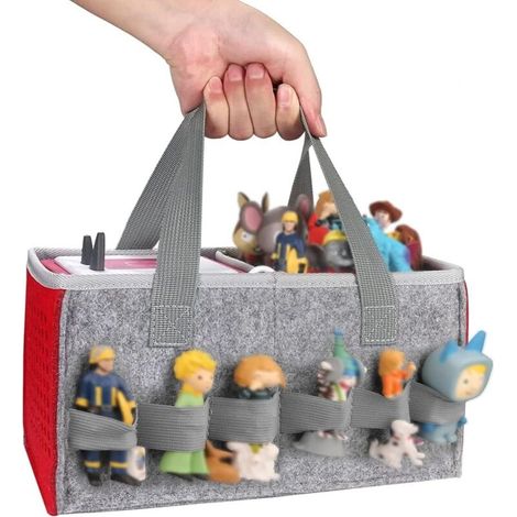 Filz-Aufbewahrungstasche für Toniebox – Organizer mit Griff, bietet Platz für 30–40 Tonies-Figuren, praktisches und leichtes Zubehör (1/4)