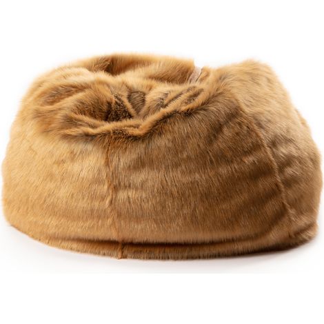 Pouf en peluche Lièvre Brun Lewis avec remplissage (1/4)
