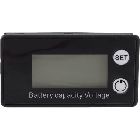 Voltmètre numérique LCD portable moyen, outil industriel pour batterie, 10-100 V CC, bleu (1/5)