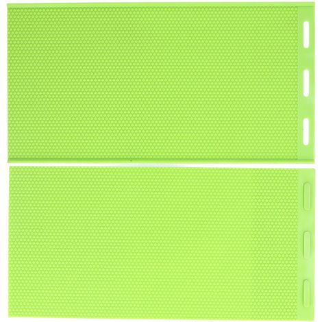 Jeffergarden 2 pièces 5.4mm Silicone cire d'abeille feuille moule cire d'abeille fondation presse moule apiculteur équipement