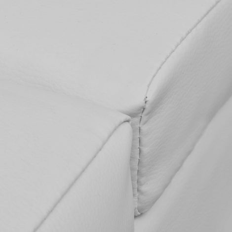 Chaise longue  Transat  Bain de soleil Blanc Similicuir (1/5)