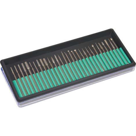 SURTIDO DE 30 PUNTAS DE DIAMANTE FRESADORAS / PERFORANTES