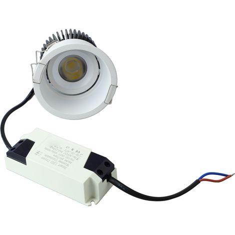 Spot LED encastrable 10 W pour Tuya, absorption de la lumière, angle d'inclinaison orientable à 30°, tension d'entrée de 100 à 265 V, pour salon ou hôtel. (1/5)