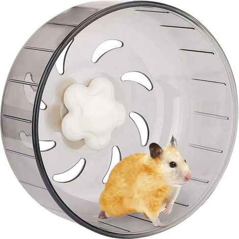 Roue de hamster,Roue de Course pour Hamster,13,2 cm en Plastique Acrylique Super Silencieux pour Petits Animaux de Compagnie (13CM) (1/4)