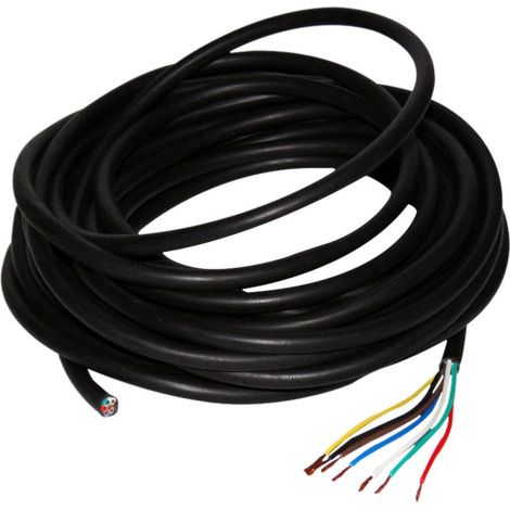 Câble d'alimentation 10262 – 7 conducteurs – Section 0,75 mm² – Longueur 10 m – Normes ISO 1724 et 11446 – Matériau PVC – LAS