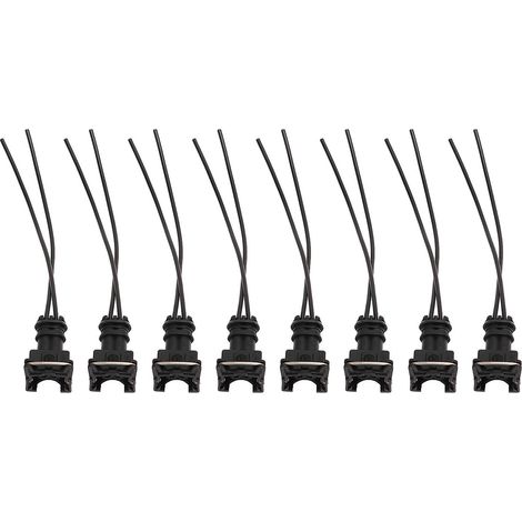 Lot de 8 connecteurs d'injecteur de carburant, clips de câblage, style épissure EV1 8 pour Bosch EV1 (1/4)