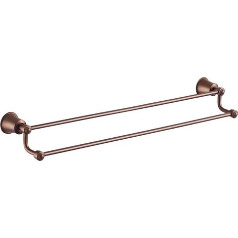 OMNIRES Art Line - Porta asciugamani doppio, lunghezza 65 cm, rame AL53226ORB (1/3)