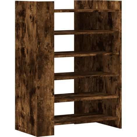 Maison Exclusive - Zapatero madera ingeniería roble ahumado 74,5x