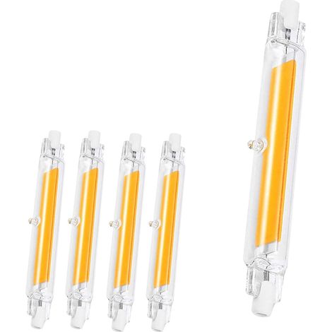 Ampoules R7S LED 118mm,Dimmable,20W, Sans Scintillement,Blanc Chaud 3000K 2000LM,AC 220-240V,Éclairage à Faisceau 360°, Lot de 4