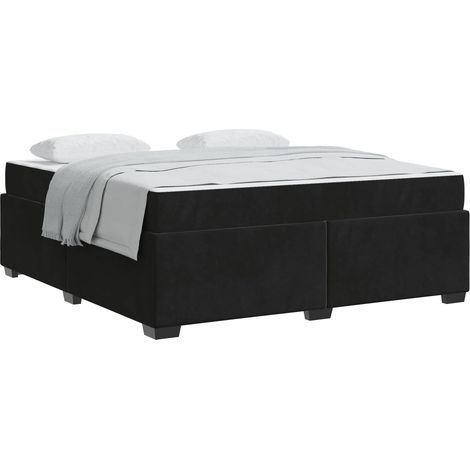 Maison Exclusive - Bettrahmen mit Matratze Schwarz 180 x 200 cm S