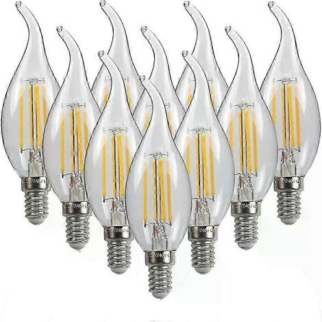 10 Stück/Lot C35 E14 LED-Glühbirnen 4W 8W 12W Kerzen-Glühlampen 220V Edison-Glühbirne Kronleuchter passend für Zuhause-JXLGV (1/5)
