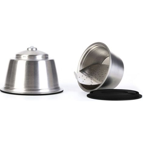 Capsule à café réutilisable en acier inoxydable – Compatible Dolce Gusto – Dimensions 5.3x5.3x3.5cm – Pour café durable – Cook Concept
