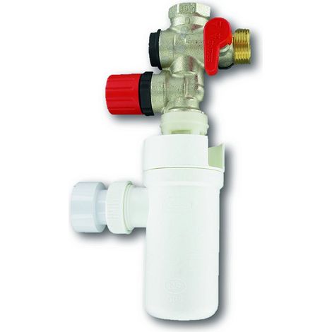 Comap – Groupe de sécurité laiton droit pour chauffe-eau 20x27 – Filetage plomberie 3/4" – S600505