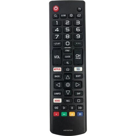 Télécommande pour téléviseur compatible LG AKB75675304 intelligent de remplacement (1/5)