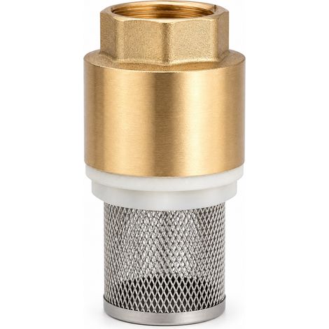 Clapet de Pied Laiton DN32 Filtre pour Pompe Jaune 1,2 pouce (1/5)