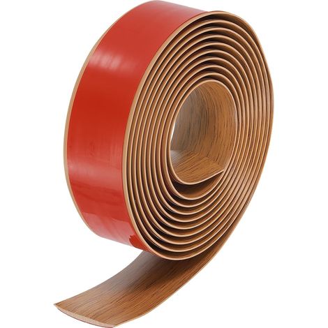9.84Ft x 1.6" Bande De Transition De Sol Bandes Autoadhésives Pour Couvrir Les Interstices De Sol Bande De Bordure Pour Sol Stratifié Bande Plate Diviseuse Grain De Bois Marron (1/5)