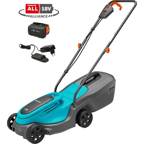 GARDENA Tondeuse PowerMax 30/18V POWER FOR ALL. 150 m². Largeur de coupe 30 cm. Batterie Li-Ion. Kit Prêt à l'emploi. (14630-20) (1/5)