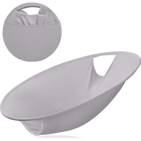 1 Panier à linge pliable, accès rapide, matériau Lycra, cadre métal, pour lave-linge et sèche-linge (1/5)
