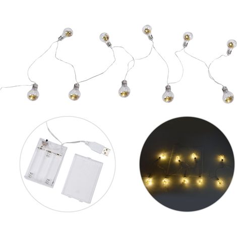 Goldene Sternen-Lichterkette mit 100 LEDs, E27-Fassung, USB-/Batteriebetrieb, Wanddekoration für Partys und Hochzeiten (1/5)