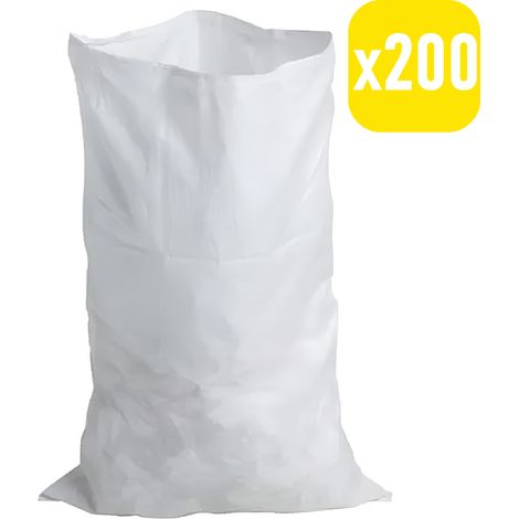Sac à gravats pas cher x200 - tissé résistance 60 kg - pour déchets jardinage et chantier